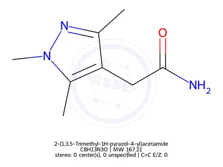 Chemical structure of 2-(1,3,5-Trimethyl-1H-pyrazol-4-yl)acetamide