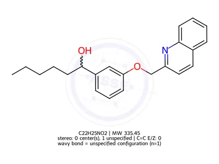 Chemical structure of L-655,238