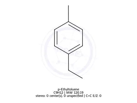 Chemical structure of p-Ethyltoluene