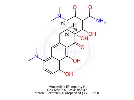 Chemical structure of Minocycline EP Impurity H