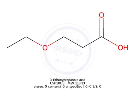 Chemical structure of 3-Ethoxypropanoic acid
