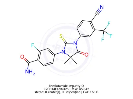 Chemical structure of Enzalutamide impurity O
