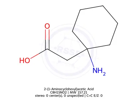 Chemical structure of (1-Aminocyclohexyl)acetic acid