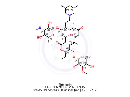 Chemical structure of Tilmicosin (1667370)
