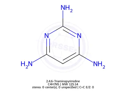 Chemical structure of 2,4,6-Triaminopyrimidine