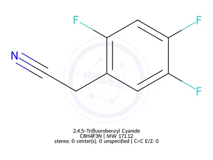 Chemical structure of 2,4,5-Trifluorobenzyl Cyanide