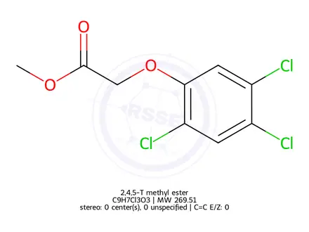 Chemical structure of 2,4,5-T methyl ester