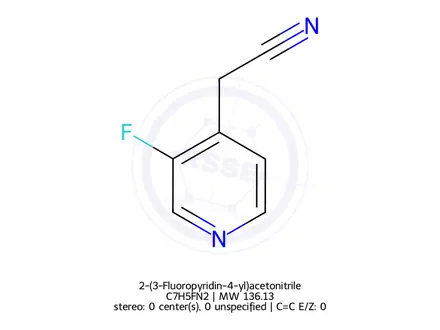 Chemical structure of 2-(3-Fluoropyridin-4-yl)acetonitrile