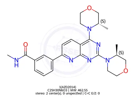 Chemical structure of AZD2014