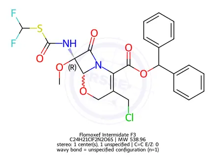 Chemical structure of Flomoxef Intermidate F3