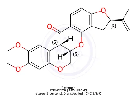 Chemical structure of Rotenone