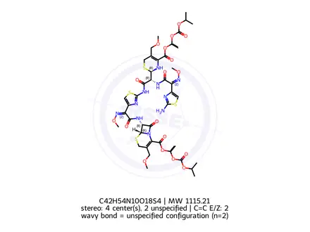 Chemical structure of Cefpodoxime Proxetil EP Impurity H