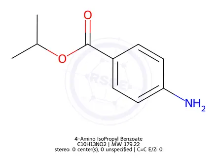 Chemical structure of 4-Amino IsoPropyl Benzoate