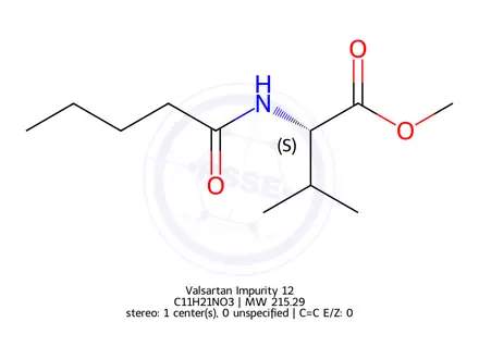 Chemical structure of Valsartan Impurity 12