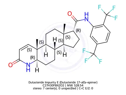 Chemical structure of Dutasteride EP Impurity E