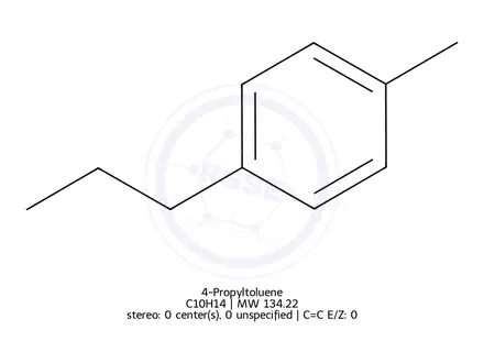 Chemical structure of 1-Methyl-4-propylbenzene