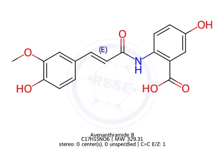 Chemical structure of Avenanthramide B