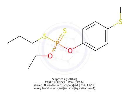 Chemical structure of Sulprofos (Bolstar)