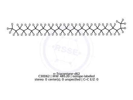 Chemical structure of n-Triacontane-d62 Standard