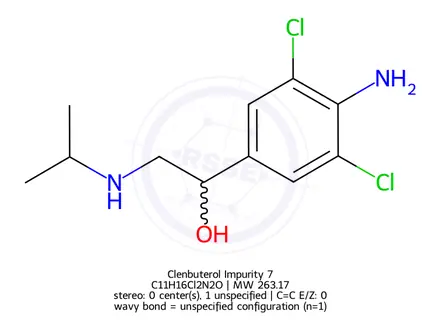 Chemical structure of Clenbuterol Impurity 7