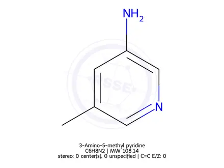Chemical structure of 3-Amino-5-methyl pyridine