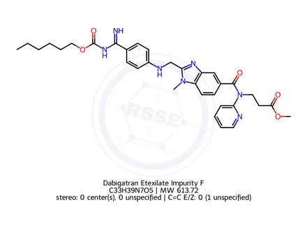 Chemical structure of Dabigatran impurity O