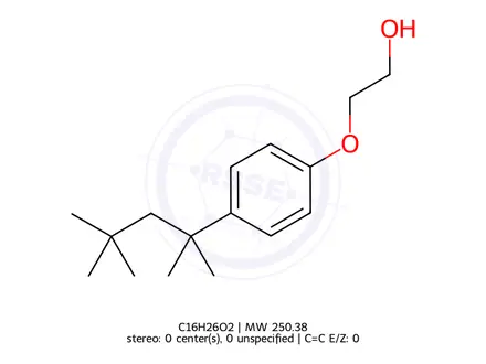 Chemical structure of Triton X-100
