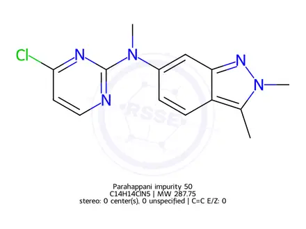 Chemical structure of Parahappani impurity 50