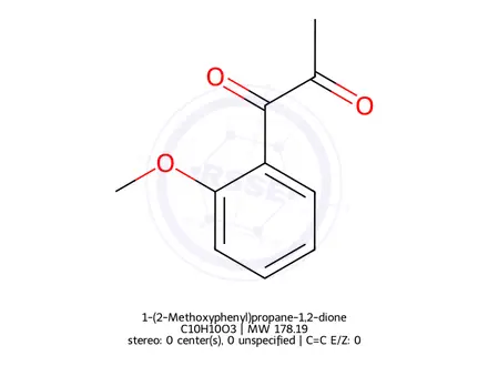 Chemical structure of 1-(2-Methoxyphenyl)propane-1,2-dione