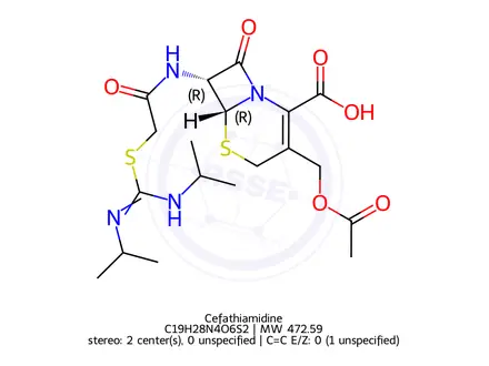 Chemical structure of Cefathiamidine