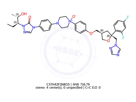 Chemical structure of Posaconazole Impurity 76