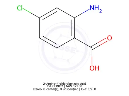 Chemical structure of 2-Amino-4-chlorofenamic acid