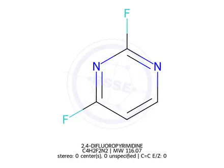 Chemical structure of 2,4-DIFLUOROPYRIMIDINE