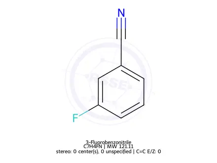 Chemical structure of 3-Fluorobenzonitrile