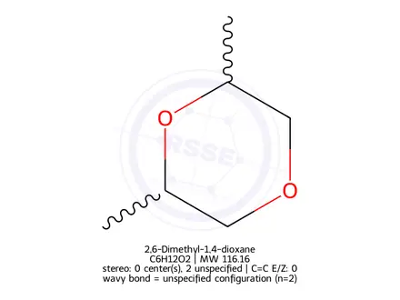 Chemical structure of 2,6-Dimethyl-1,4-dioxane