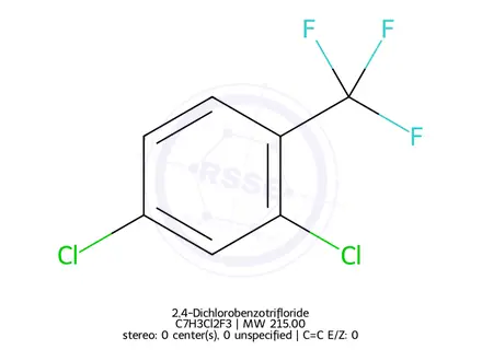 Chemical structure of 2,4-Dichlorobenzotrifloride