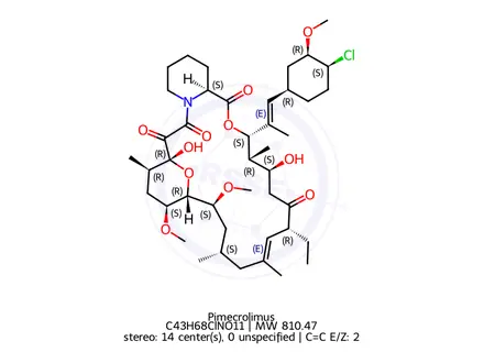 Chemical structure of Pimecrolimus
