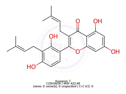 Chemical structure of Kuwanon T