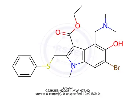 Chemical structure of Arbidol
