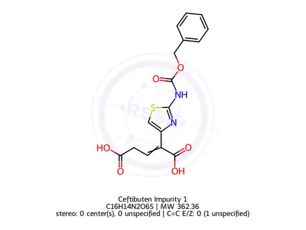 Chemical structure of Ceftibuten Related Impurity 1