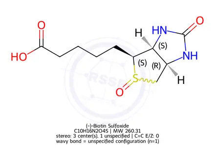 Chemical structure of Biotin Impurity 18