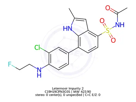 Chemical structure of Letermovir Impurity 2