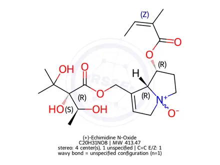 Chemical structure of Echimidine N-oxide