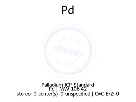 Chemical structure of Palladium ICP Standard
