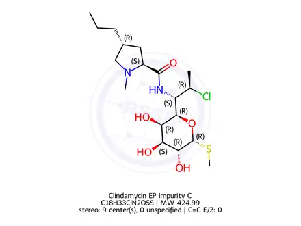 Chemical structure of Clindamycin Hydrochloride EP Impurity C