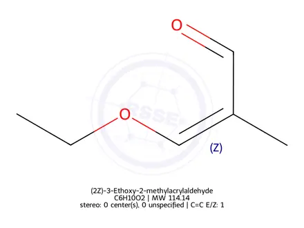 Chemical structure of (2Z)-3-Ethoxy-2-methylacrylaldehyde