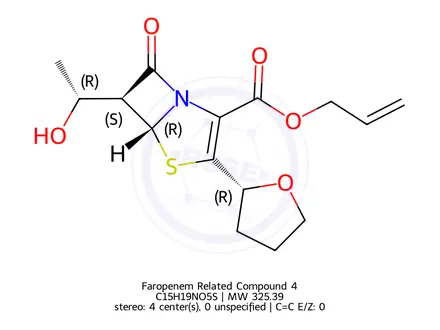 Chemical structure of Faropenem Related Compound 4