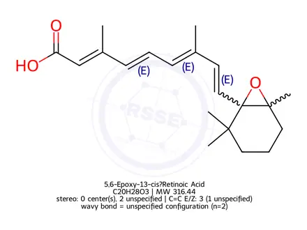 Chemical structure of 5,6-Epoxy-13-cis?Retinoic Acid