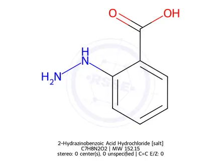 Chemical structure of 2-Hydrazinobenzoic Acid