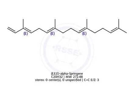 Chemical structure of (E,E,E)-alpha-Springene
